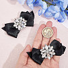 2Pcs Detachable Bowknot Polyester Ribbon Shoe Decoration FIND-FG0003-03C-3