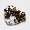 Brass Gemstone Pendants LS-G-F181-09-2