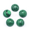 Synthetic Malachite Cabochons G-P393-R49-4MM-1