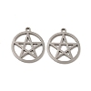 Non-Tarnish 201 Stainless Steel Pendants STAS-K251-072P-1