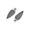 Tibetan Style Alloy Hollow Teardrop Charms PALLOY-A024-12AS-2