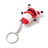 Christmas Theme PVC Plastic Pendant Keychains KEYC-JKC00935-01-4