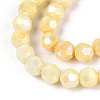 Anti-Tarnish Electroplate Glass Beads Strands EGLA-T021-6mm-15-08-3