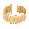 Ion Plating(IP) Exaggerated 304 Stainless Steel Cuff Bangles for Women BJEW-P331-04G-2