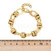 304 Stainless Steel Oval Link Chain Bracelets for Women BJEW-C104-01C-G-3