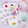100Pcs Fabric European Beads DIY-WR0004-69-3
