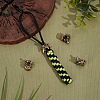 4Pcs Outdoor EDC Tool Brass Parachute Rope European Beads FIND-FG0003-74AG-5