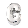 Brass Initial Beads KK-B167-27P-01G-1