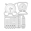 Study Supplies Carbon Steel Cutting Dies Stencils DIY-P076-14-2