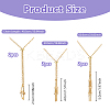 6Pcs 3 Styles 304 Stainless Steel Macrame Pouch Braided Gemstone Holder NJEW-DC00002-2