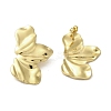 Ion Plating(IP) 304 Stainless Steel Stud Earrings EJEW-C082-04C-G-1