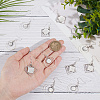 10Pairs 2 Styles Brass Dangle Earring Findings EJEW-GA00001-3