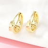 Brass Hoop Earrings EJEW-D348-25G-1