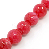 Dyed Natural Jade Beads Strands G-D434-8mm-08-1-3