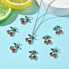 SHEGRACE Brass Colorful Cubic Zirconia Charms XGRQ4G973-670P-4