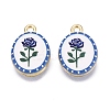 Valentine's Day Printed Alloy Pendants PALLOY-SZC0008-05D-1