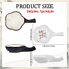 2Pcs 2 Colors Plum Blossom Shape Ceramic Ink Dish AJEW-PH0006-33-2