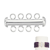 1 Set Sterling Silver Slide Lock Clasps STER-GA0001-42B-S-1