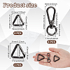 8Pcs Zinc Alloy Swivel Clasps FIND-GA0005-37B-2