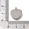 304 Stainless Steel Pendants STAS-C119-07P-3