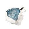 Raw Rough Natural Dyed Quartz Crystal Pendants G-G895-05S-05-2
