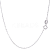 1Pc 925 Sterling Silver Cable Chain Necklaces NJEW-BBC0001-14-1