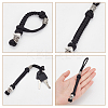 Handmade Nylon Parachute Cord for Men HJEW-WH0043-66AS-02-3