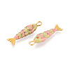 304 Stainless Steel Enamel Pendants STAS-N124-26A-01G-2