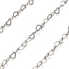 304 Stainless Steel Heart Link Chains CHS-A016-32P-A-1
