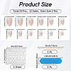 1 Bag ABS Plastic Mermaid Metallic Effect Press On False Nails MRMJ-CP0001-63-2