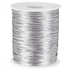 100M Round Polyester Rattail Satin Cord OCOR-WH0071-95B-02-1