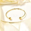 Fashion 304 Stainless Steel Cuff Bangles Torque Bangles X-BJEW-H473-01G-3