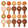 50Pcs 10 Style Resin Imitation Pizza FIND-CJ0004-34-1
