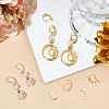 200Pcs 2 Color Brass Leverback Earring Findings KK-SP0001-06-4
