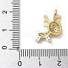 Brass Micro Pave Cubic Zirconia Pendants KK-C140-02G-3