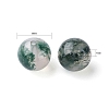 100Pcs 8mm Natural Moss Agate Round Beads DIY-LS0002-07-3