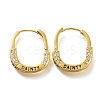 Brass Cubic Zirconia Hoop Earrings EJEW-M048-07G-4