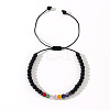 Natural Mixed Gemstone Beads Braided Bead Bracelets SJ0485-8-1