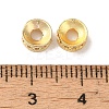 Rack Plating Brass Pave Clear Cubic Zirconia Spacer Beads KK-M285-15G-3