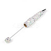 Fishtail Resin & Polymer Clay Pave Rhinestone Ball-Point Pen AJEW-T013-05H-2