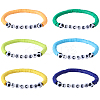 12Pcs 12 Colors Polymer Clay & Acrylic Beads Stretch Bracelet Sets BJEW-GF0001-34-7