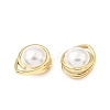 Imitation Glass Pearl Pendants KK-L189-25G-4