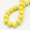 Glazed Porcelain Round Beads PORC-S489-6mm-10-2