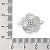 Brass Pave Glass Connector Charms KK-Z073-32P-03-3