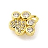 Rack Plating Brass Micro Pave Cubic Zirconia Charms KK-S396-47G-2
