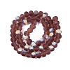 Transparent Glass Beads Strands EGLA-A044-T8mm-MB13-3