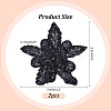 3D Flower Shape Polyester Embroidery Applqiues DIY-WH0304-947-2