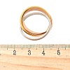 304 Stainless Steel Triple Circle Finger Rings Jewelry RJEW-C121-01-5