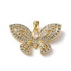 Brass Micro Pave Cubic Zirconia Pendants LS-KK-P320-03A-G-1