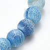 Natural Weathered Agate Beaded Stretch Bracelets BJEW-Q692-01B-2